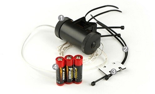 20-22 LED-Fahrrad-Speichen-Licht, Fahrrad-Speichen-Lichter der Batterie-3xAAA