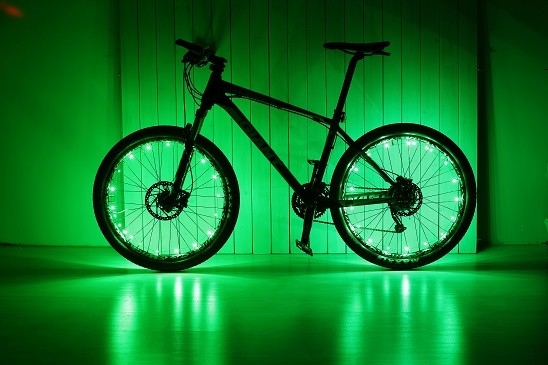 Fahrrad AAA-Batterie-LED sprach helles 32pcs Aluminium-3D