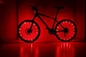 Konstante Speiche LED des Fahrrad-3D beleuchtet die bunte ABS IPX4 imprägniern